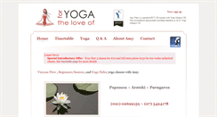 Desktop Screenshot of fortheloveofyoga.co.nz